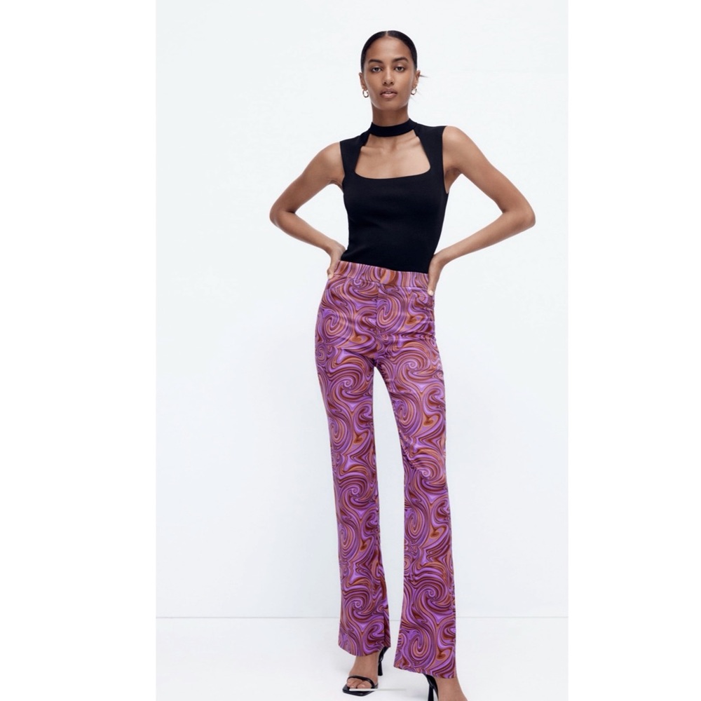 Zara 70s style flared pants